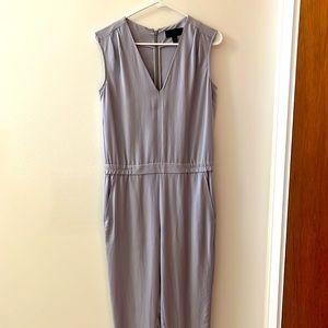 Jcrew lilac Oxford draped jumpsuit 2p